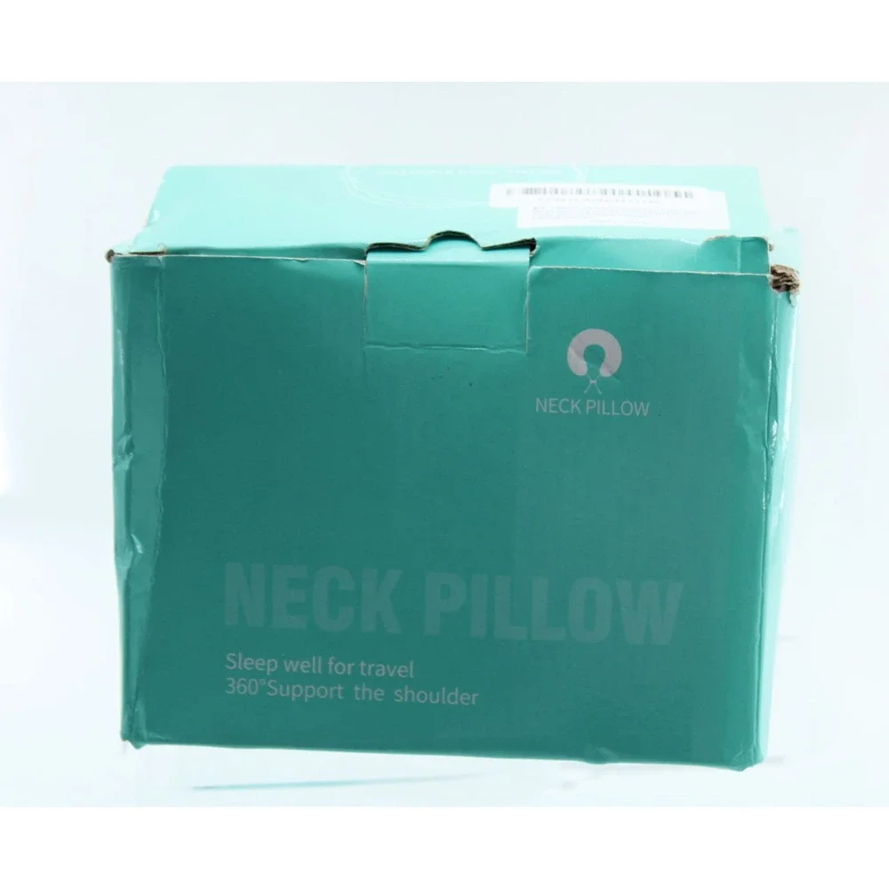 BELLPO‎ Memory Foam Travel Neck Pillow Grey Ergonomic 360 Support Airplane Car